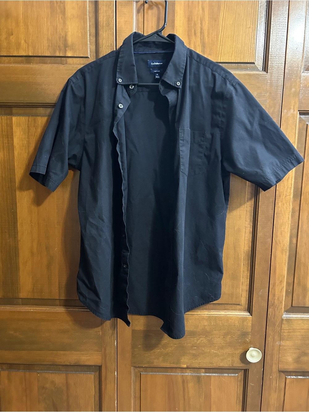 croft & barrow Men's Short-Sleeve Button-Down Shirt - Black